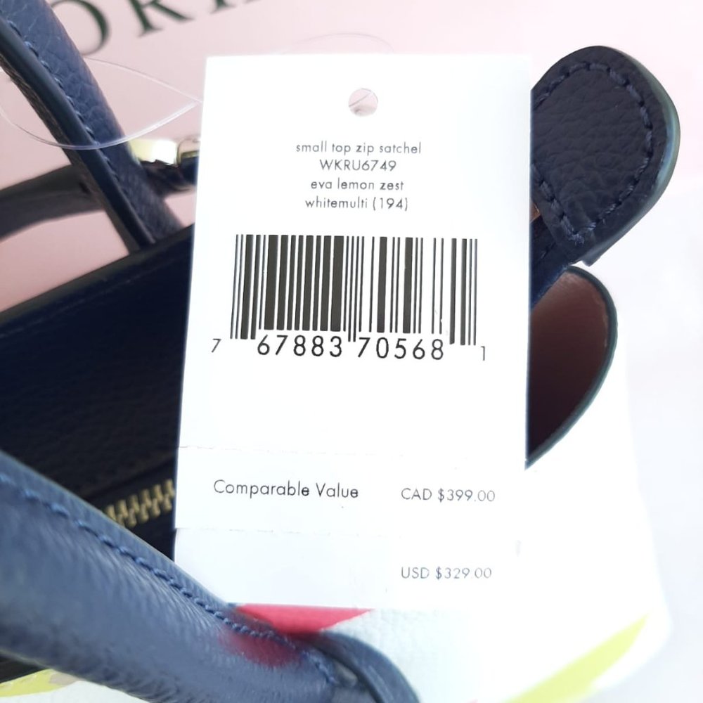 Kate Spade NY Eva Lemon Zest Small Top Zip Satchel - Picture 8 of 8